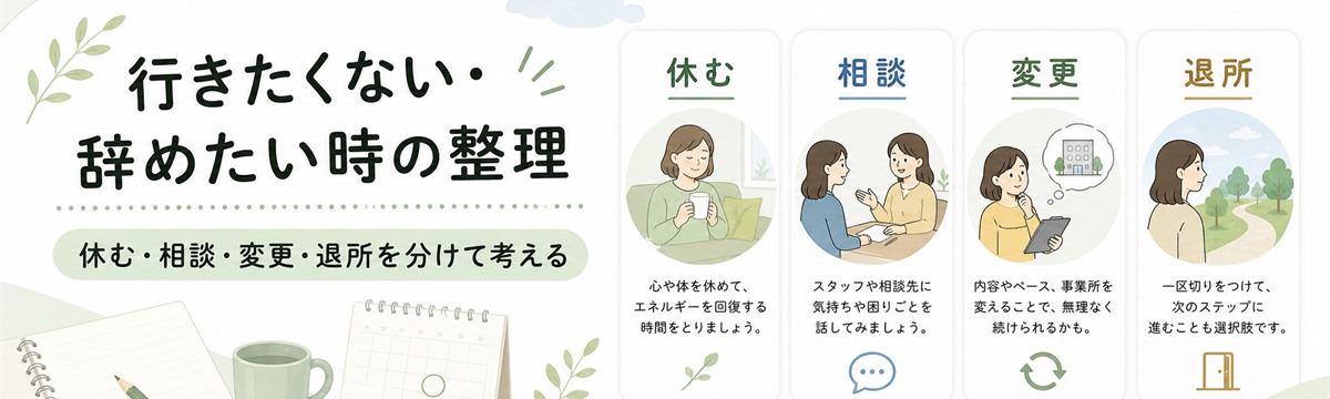 就労移行支援に行きたくない時や辞めたい時の整理へ案内するバナー