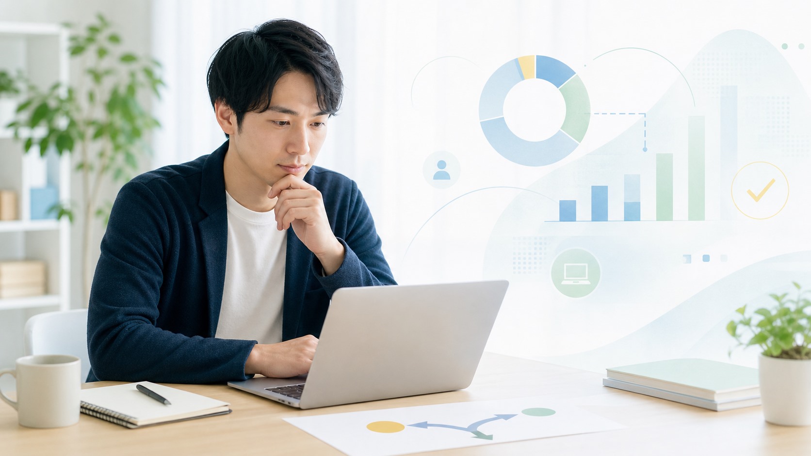 IT学習と就労移行支援の相性をノートとPCで整理する日本人成人
