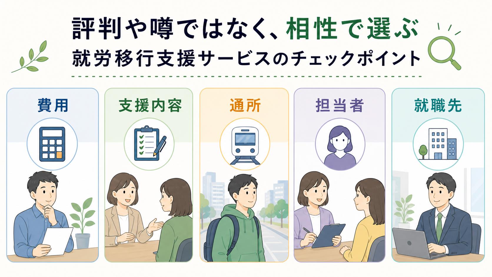 LITALICOワークスの評判を口コミだけでなく相性や条件で確認する図