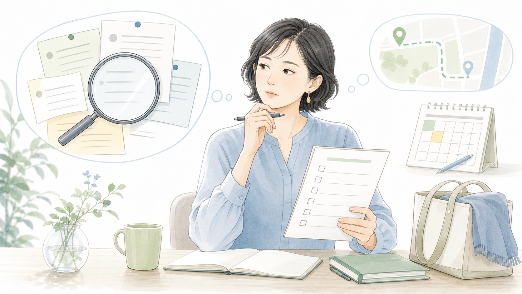 口コミだけで決めず見学と体験で支援の相性を確認する様子