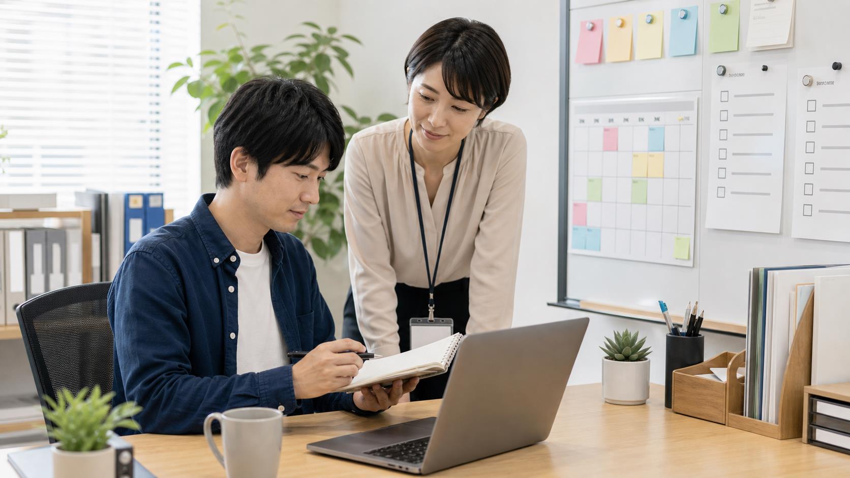 手順・作業範囲・集中時間・相談先が整った働きやすい職場条件のイメージ
