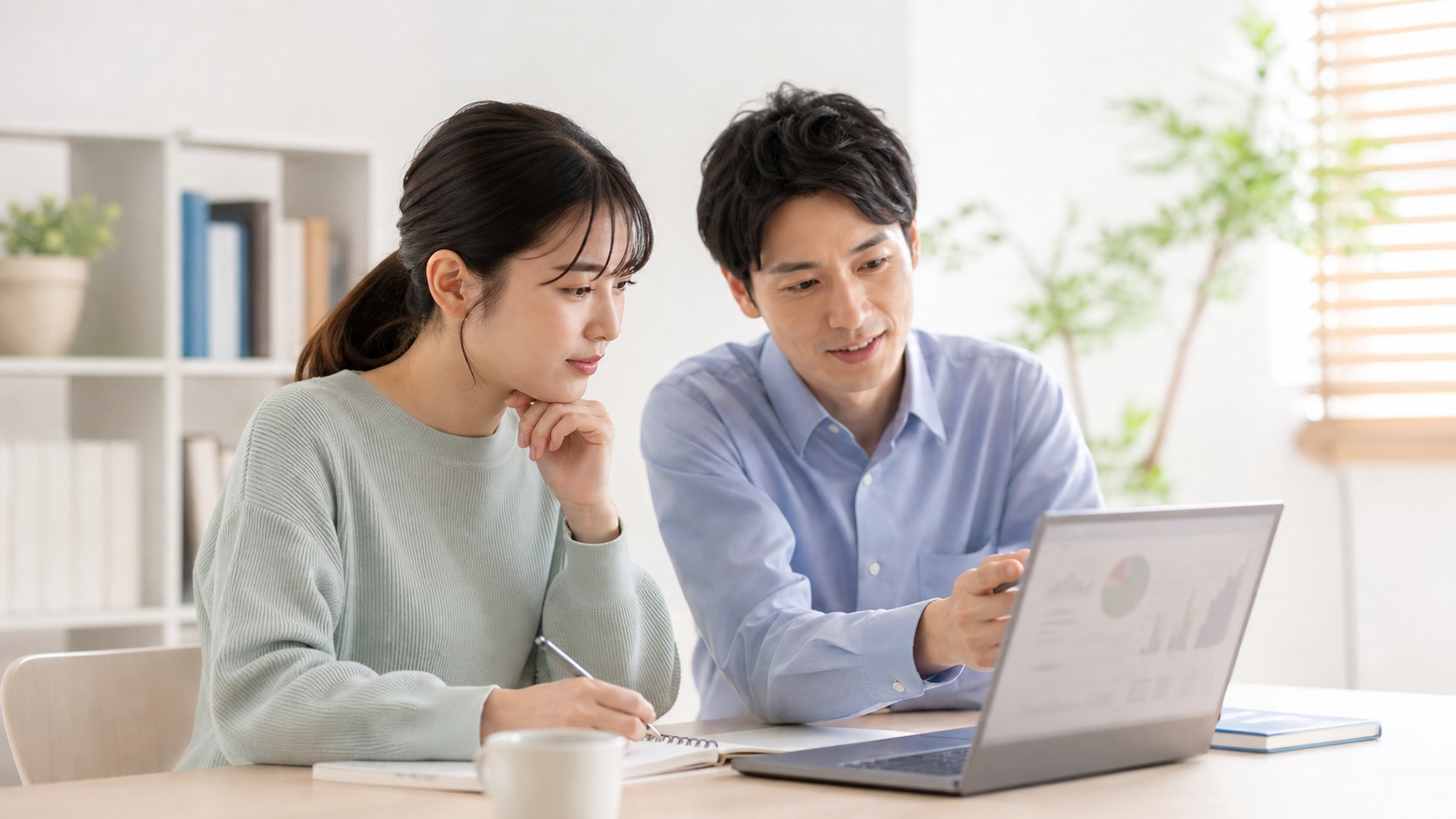 データ分析の学習課題を支援者と確認する日本人成人