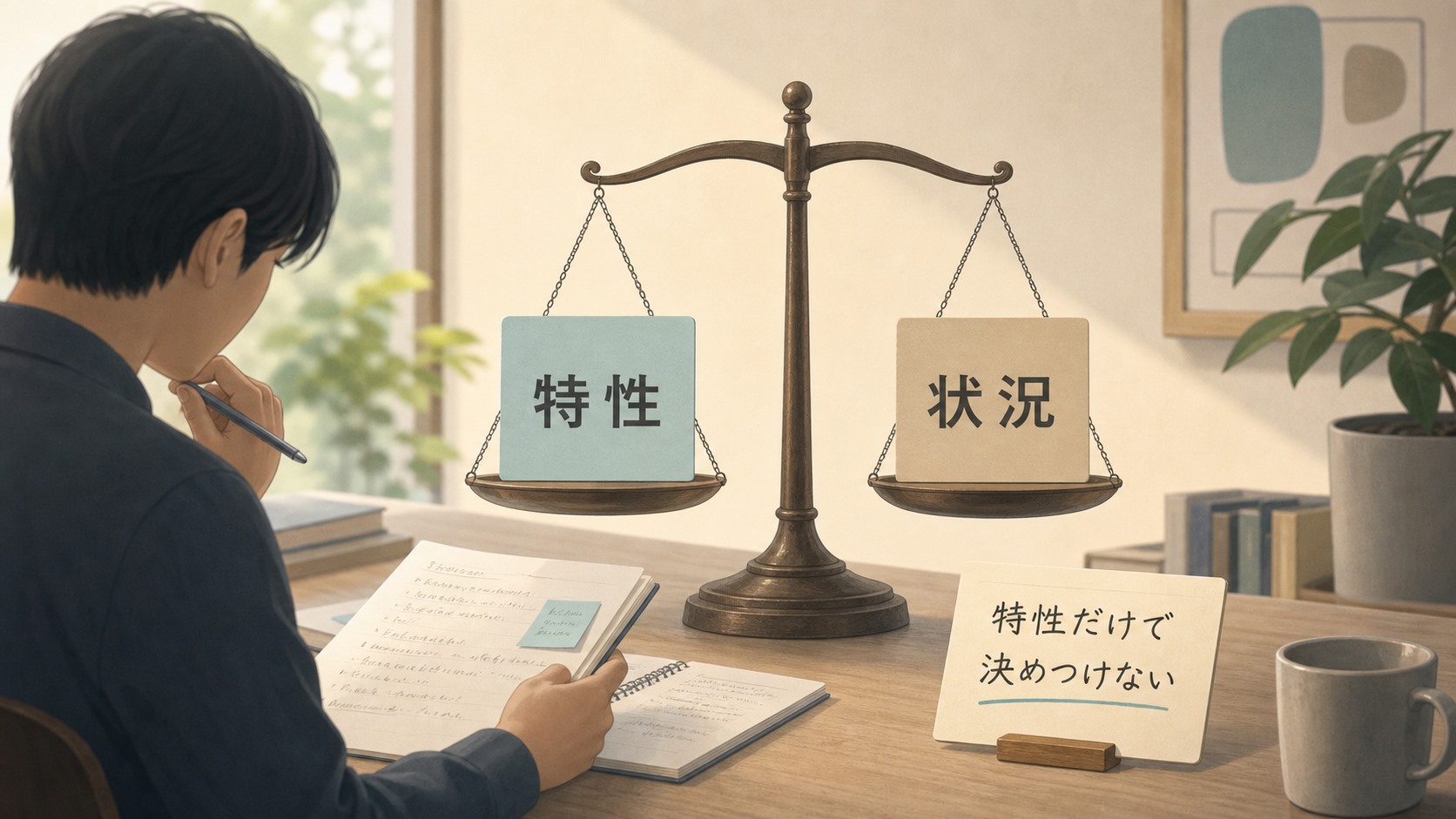 ADHDやASDの特性と怒りの出方を切り分けて考える図