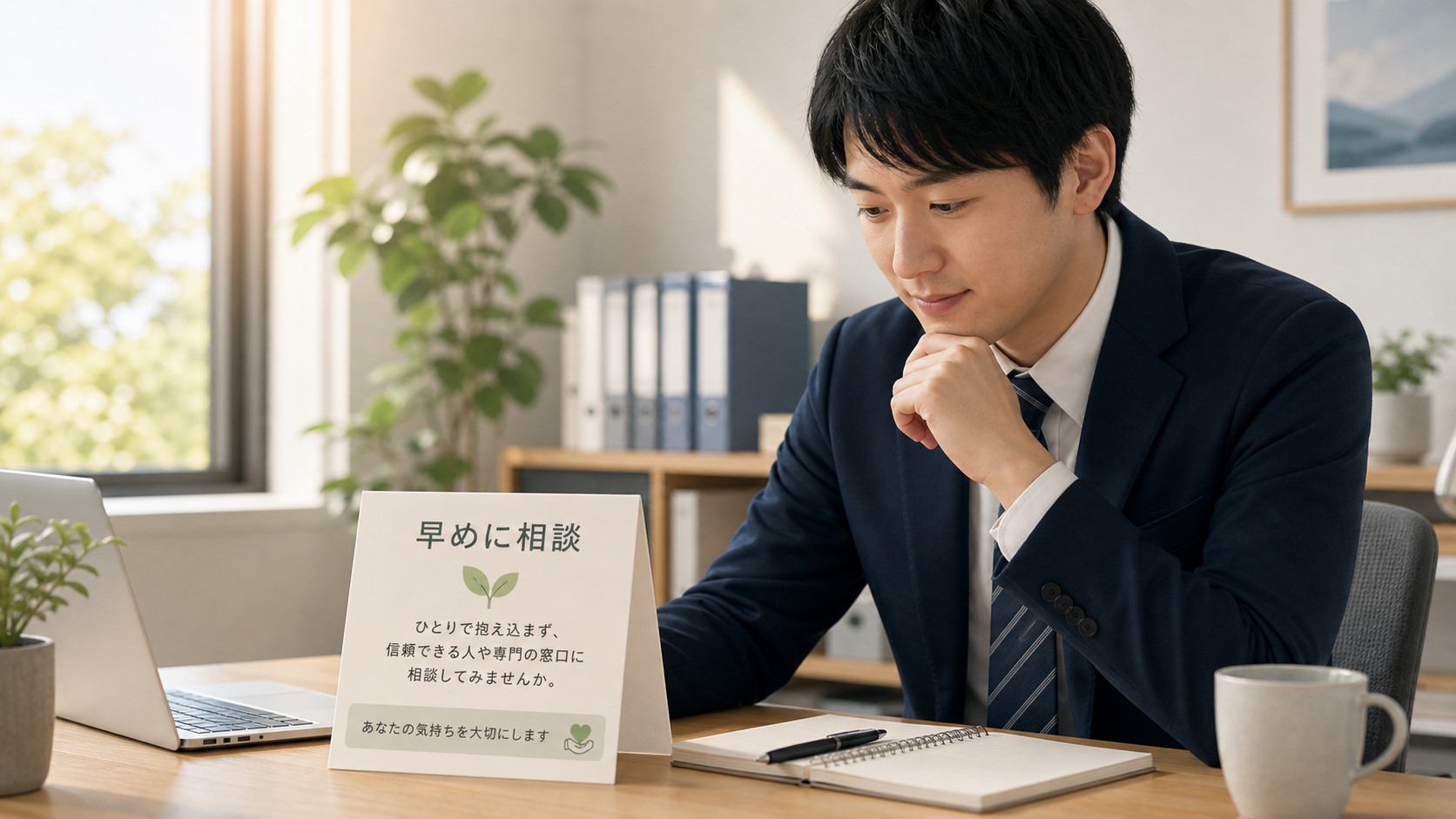 同僚との関係がハラスメントやメンタル不調になる前に相談する図