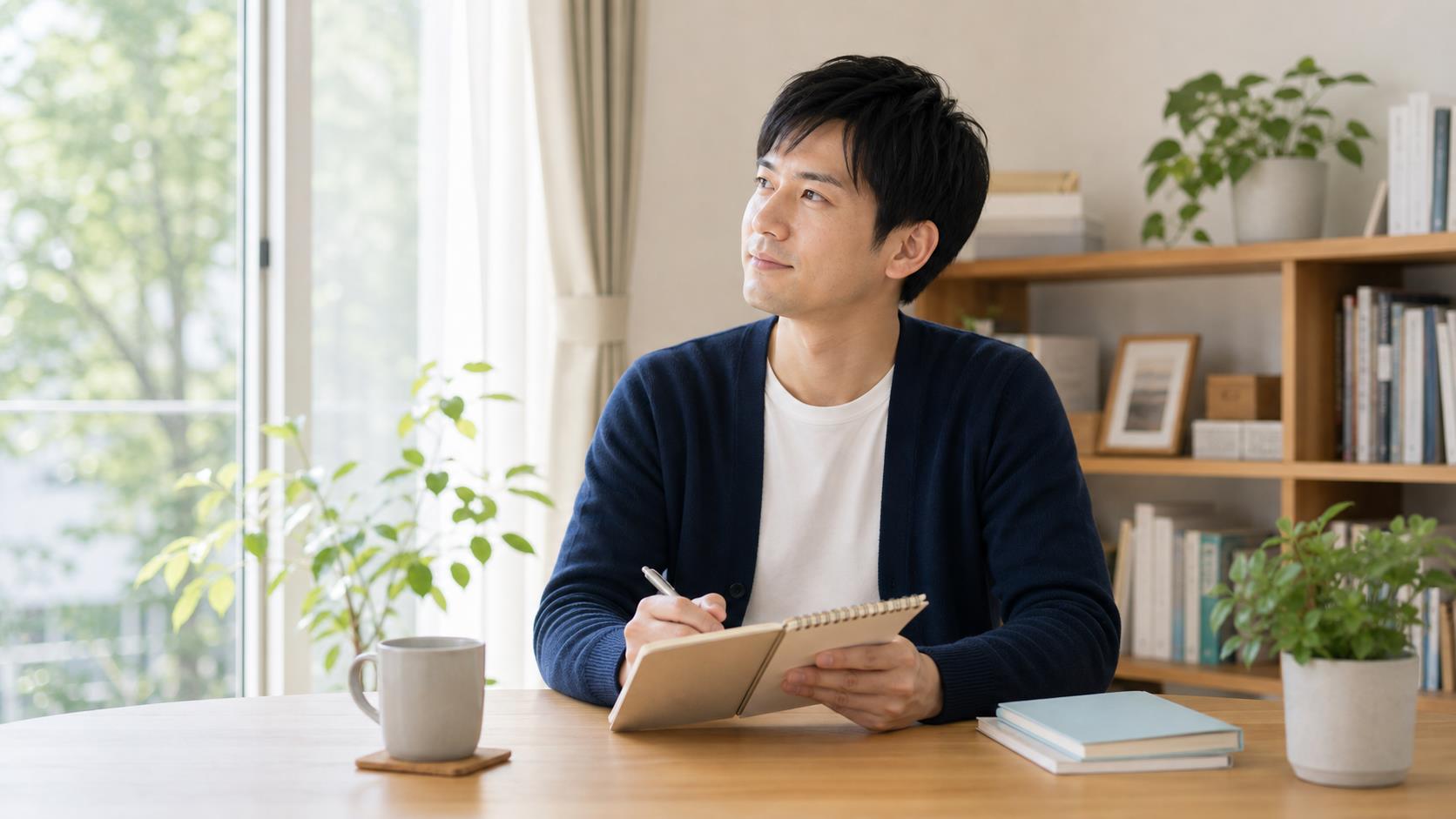 仕事の配慮事項を整理して前向きに次の相談へ進む日本人の大人