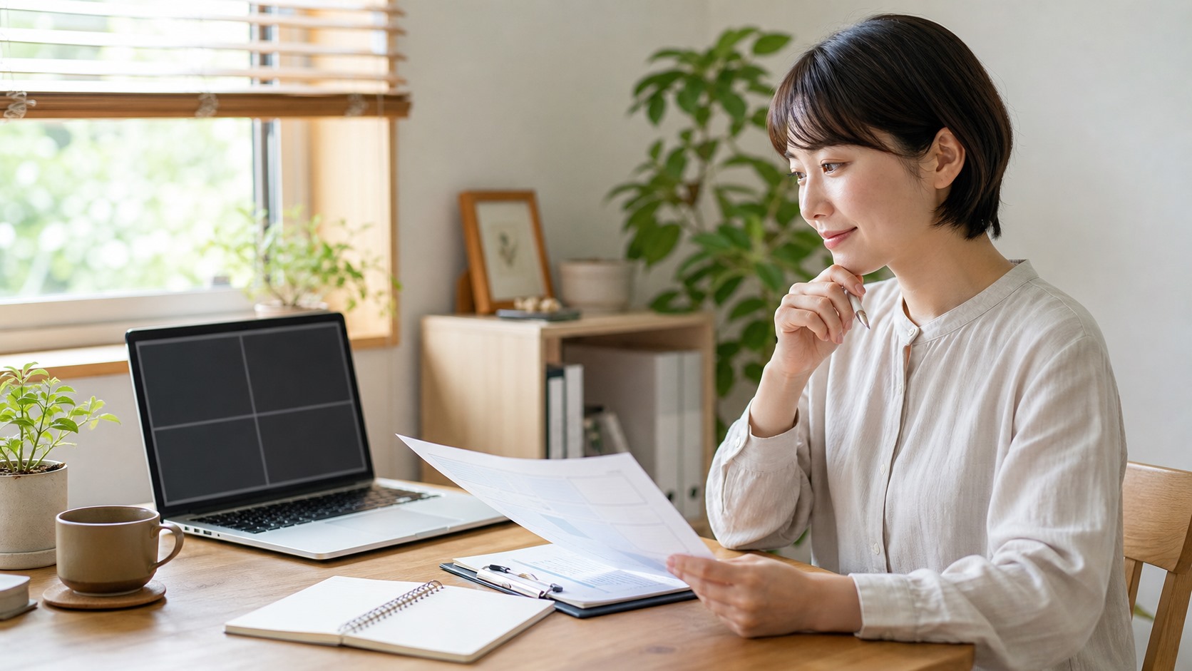在宅訓練の条件を整理して支援員と次の一歩を考える前向きな場面